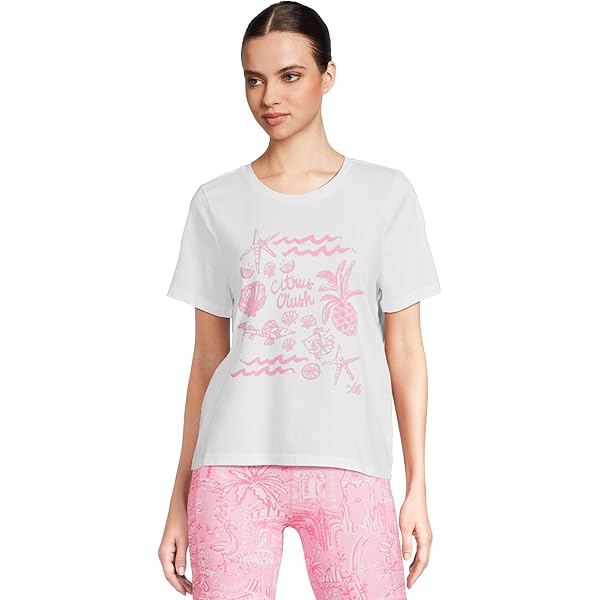 Lilly Pulitzer Women's Clairmont Rosette Knit Top, Resort White at